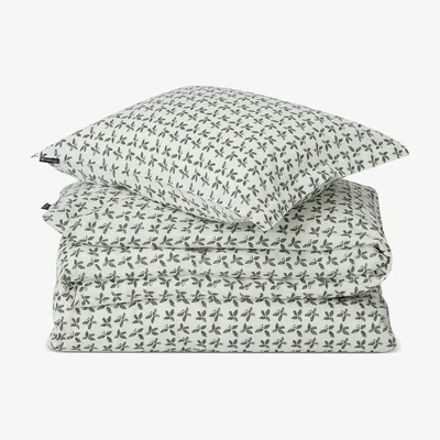 Nordic Nest Lexington Holly Printed Cotton Sateen bed linen set 2x50x60 cm 220x220 cm