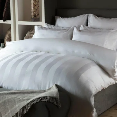 The Range Central Park 240TC Egyptian Cotton Duvet Cover Set - BM329 - White / Superking