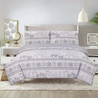 The Range Vantona Elephant Journey Duvet Cover Set - Grey / Superking