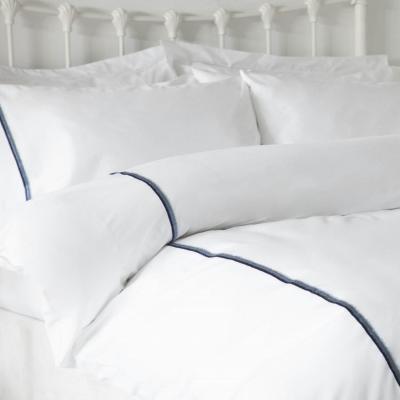 The Range Brunswick Duvet Cover Set - BM242 - White/Blue / Superking