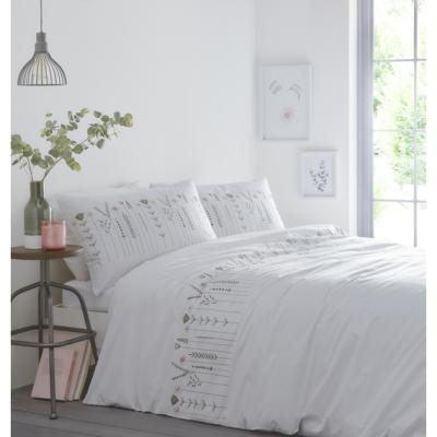 The Range Molly Duvet Cover and Pillowcase Set - Green / Super King