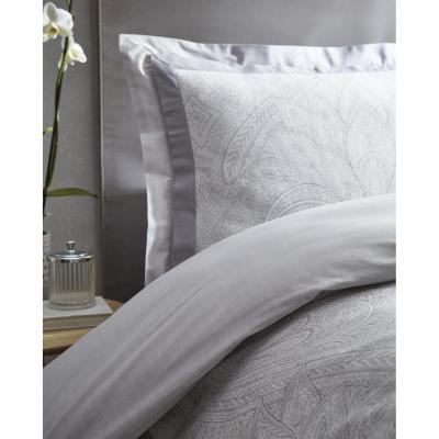 The Range Tatton Duvet And Pillowcase Set - Silver / Superking