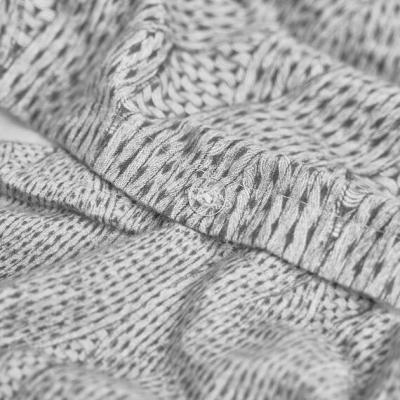 The Range Dreamscene Chunky Knit Print Duvet Cover Bedding Set - Grey / Super King