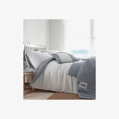 The Range New England Duvet Cover and Pillowcase Set - Navy/White / Super King