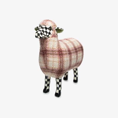 Amara MacKenzie-Childs - Tartan Sheep - Purple