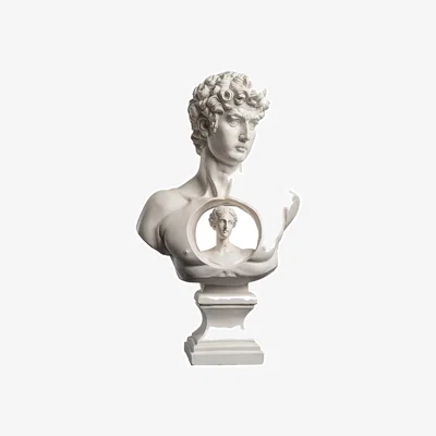 Amara David and Aphrodite Sculpture