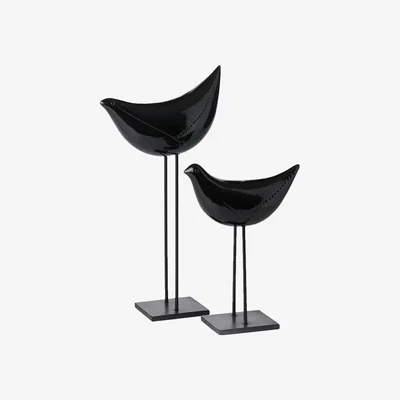 Amara Bitossi - Bird Figure by Aldo Londi - Set of 2 - Black