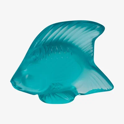 Amara Lalique - Fish Figure - Light Turquoise