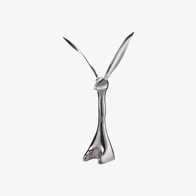 Amara Lunares - Jack Rabbit Ornament - Large - Silver