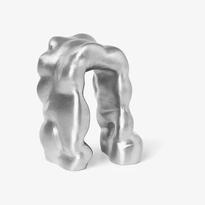 Amara ferm LIVING - Morf Sculpture - Brushed Aluminium