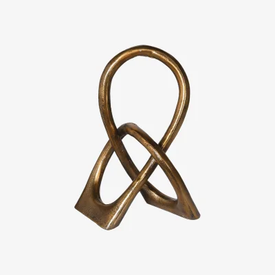 Arighi Bianchi Antique Gold Loop Sculpture
