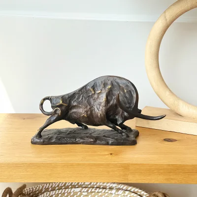Arighi Bianchi Bronze Bull Sculpture