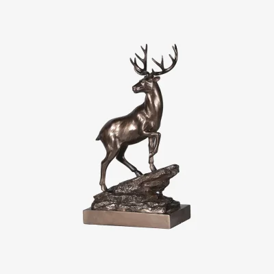 Arighi Bianchi Bronze Effect Stag Ornament