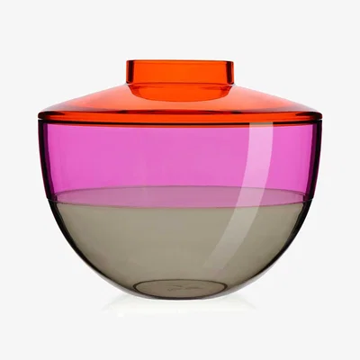 Barker and Stonehouse Kartell Shibuya 27x22 Orange/Vilolet/Smoke Plastic | Barker & Stonehouse