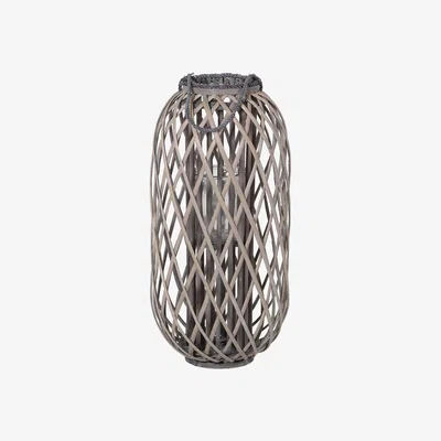 Barker and Stonehouse Med Willow Lantern, Grey | Barker & Stonehouse