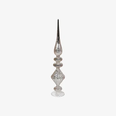 Barker and Stonehouse Ornate Silver Finial, Grey | Barker & Stonehouse