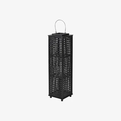 Barker and Stonehouse Lg Black Bamboo Lantern | Barker & Stonehouse