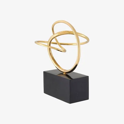 Barker and Stonehouse Eichholtz Frank Polished Brass Granite Base, Gold | Barker & Stonehouse