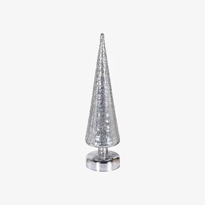 Barker and Stonehouse Tall Glass Silver Lit Tree | Barker & Stonehouse