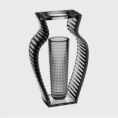 Barker and Stonehouse Kartell I Shine 20x9.5x33 Smoke, Grey Plastic | Barker & Stonehouse