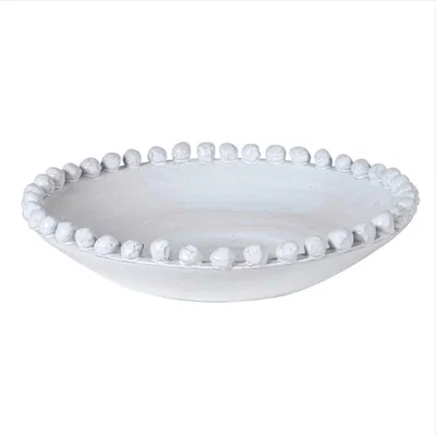 Barker and Stonehouse Ball Edged Bowl, White Ceramic | Barker & Stonehouse