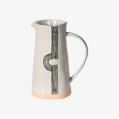 Barker and Stonehouse Ceramic Cream Jug, Black | Barker & Stonehouse