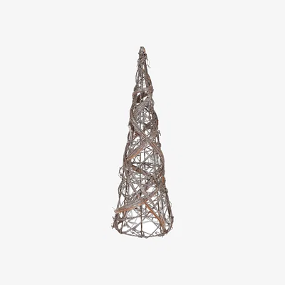 Barker and Stonehouse Large Lit Cone Tree, Brown | Barker & Stonehouse