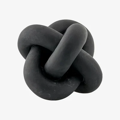 Barker and Stonehouse Black Ceramic Knot | Barker & Stonehouse