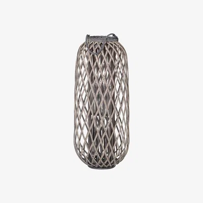 Barker and Stonehouse Large Willow Lantern, Grey | Barker & Stonehouse