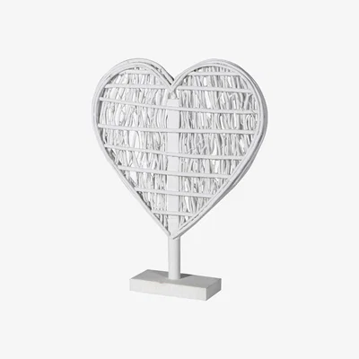 Barker and Stonehouse White Heart Decoration | Barker & Stonehouse