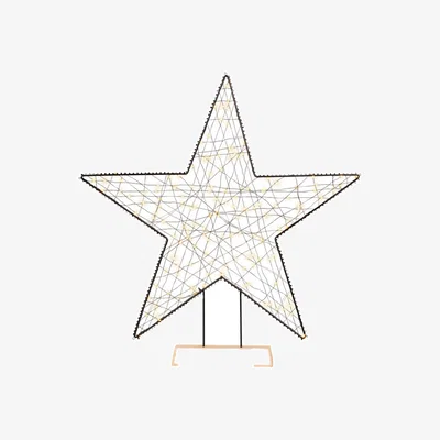 Barker and Stonehouse LED Star Decoration, Black | Barker & Stonehouse