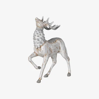 Barker and Stonehouse Prancing Deer Christmas Ornament, Silver | Barker & Stonehouse