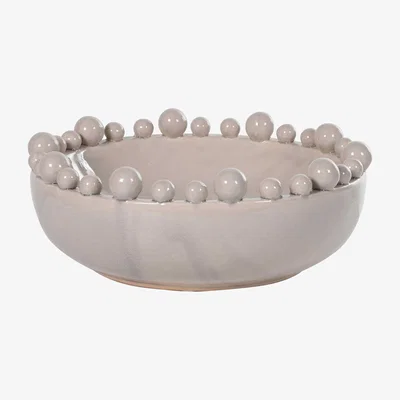 Barker and Stonehouse Taupe Ceramic Ball Bowl | Barker & Stonehouse