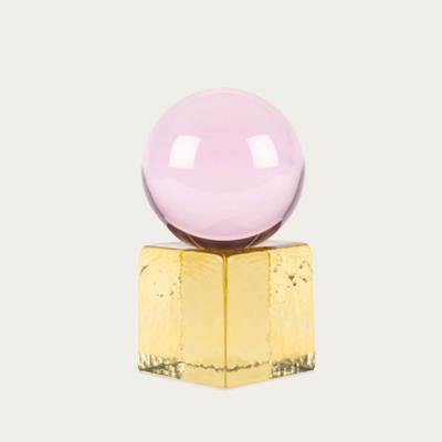 Bombinate.com Pink & Amber 'OH MY' Mini Glass Sculptures