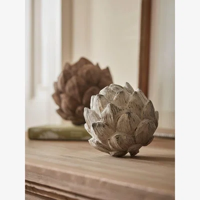Cox and Cox Decorative Artichoke - Whitewashed