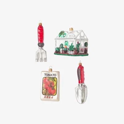 The Conran Shop Gardening Box Christmas Tree Decorations Set of 4