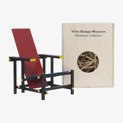 The Conran Shop Miniature Rietveld Red & Blue Chair