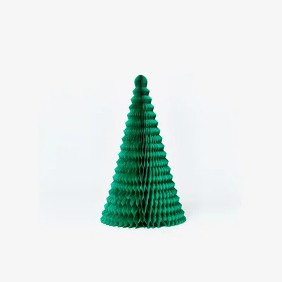 The Conran Shop Medium Paper Tree Christmas Decoration in Green