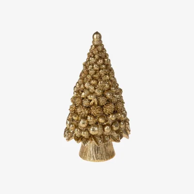Casa by JJ Adalyn Mini Gold Ornament Tree