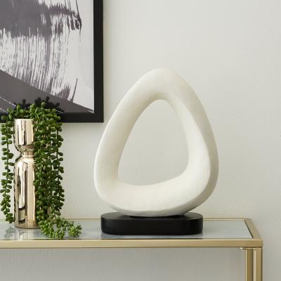 Dunelm Curves Ornament on Stand 35cm White