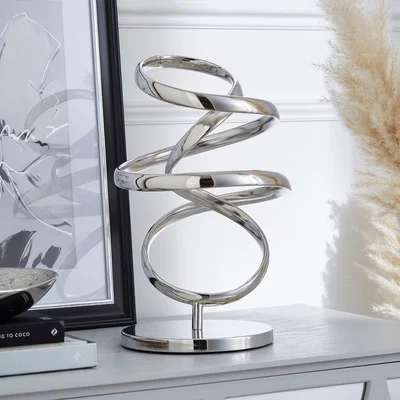 Dunelm Cortez Chrome Sculpture Silver