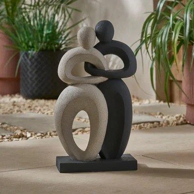 Dunelm Couples Resin Décor Black