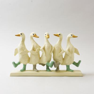 Dunelm Dancing Ducks Ornament Cream