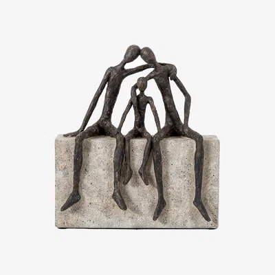 Dunelm Rothley The Three of Us Sculpture Black