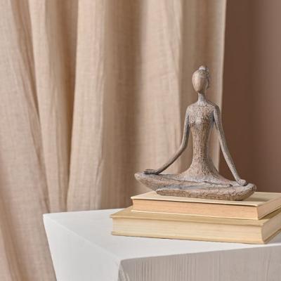 Dunelm Serenity Yoga Abstract Lotus Pose Ornament