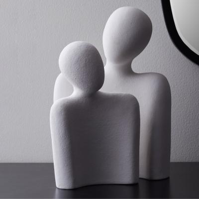 Dunelm Curves Ceramic Figure Set White