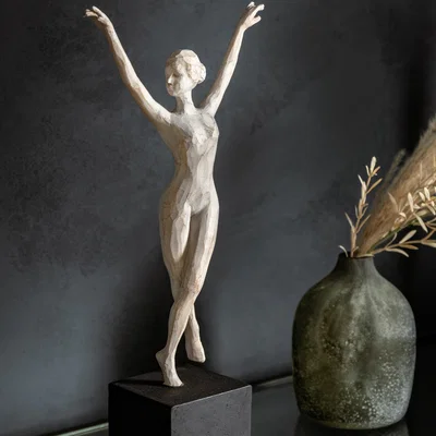 Dunelm Eaves Encore Ballerina Sculpture Black