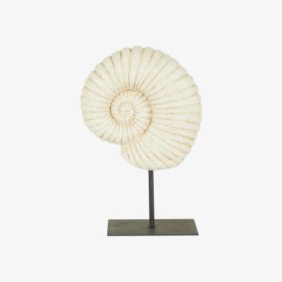 Dunelm Fossil Shell on Stand Sculpture Brown