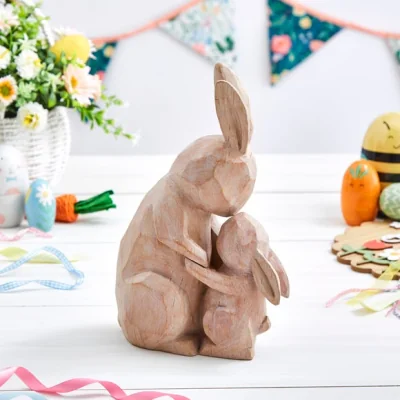 Dunelm Mummy & Me Bunny Resin Ornament