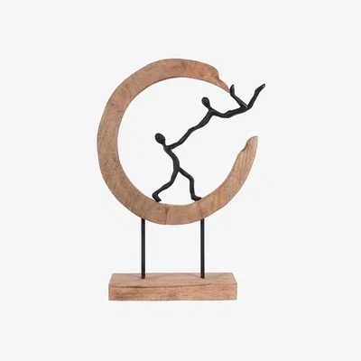 Furniture Village Playful People in Sculpture Wooden Stand